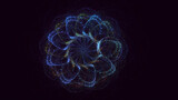 Fototapeta Dmuchawce - 3D rendering abstract circle light background