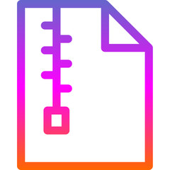 Poster - Document Zip Icon