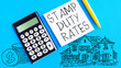 Stamp duty rates are shown on the photo using the text