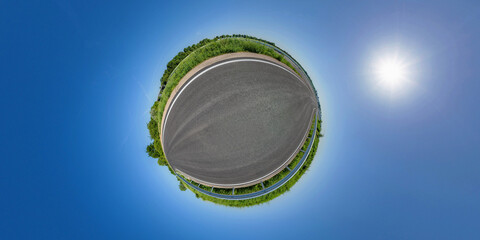 little planet freeway slip road germany