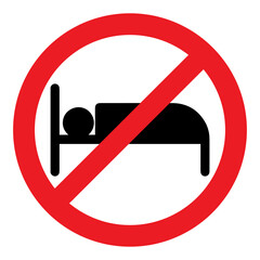 Wall Mural - Do not Sleep , Sleeping is prohibited, Sleeping is restricted