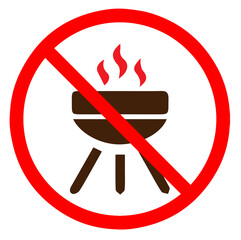 Do not BBQ, BBQ is prohibited, BBQ
 is restricted area