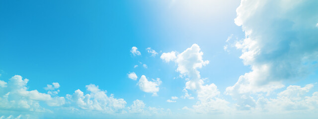 Wall Mural - Blue sky with clouds in Guadeloupe