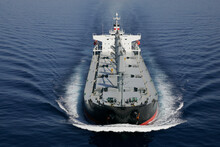Bulk Carrier Ship At Sea Delivering Goods Globally