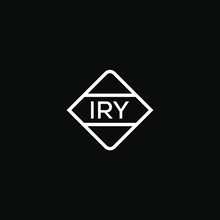  IRY 3 Letter Design For Logo And Icon.IRY Monogram Logo.vector Illustration.