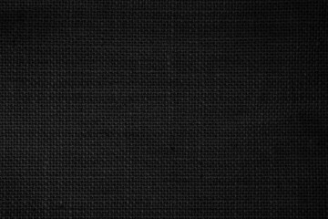 Poster - Black Hemp rope texture background. Haircloth wale black dark cloth wallpaper. 