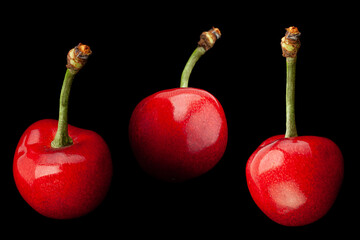 Wall Mural - Cherry fruit closeup