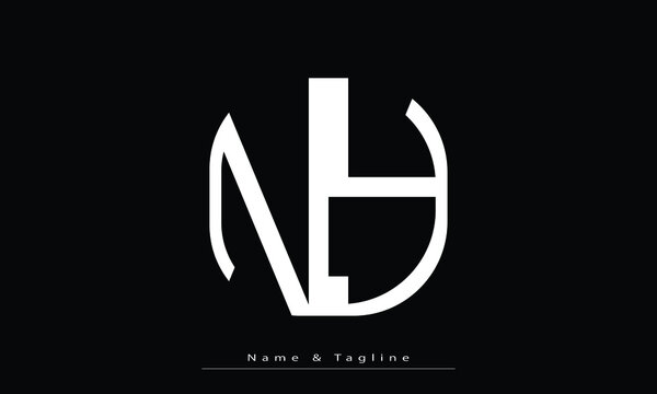 Alphabet letters Initials Monogram logo NY , YN
