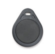 Front view of blank plastic RFID key fob