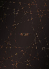Wall Mural - shiny black festive geometric elegant background with a golden glitter. premium brilliance decorativ
