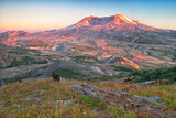 Fototapeta Góry - The volcano Mount Saint Helens in Washington, USA