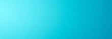 Cyan Blue Gradient Background Blank. Horizontal Banner Or Wallpaper Tamplate. Copy Space, Place For Text, Text Area. Bright Illustration