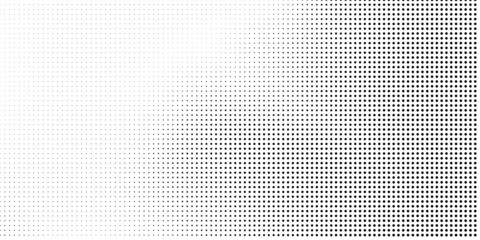 Wall Mural - Halftone dotted background. Black dots in modern style on a white background.