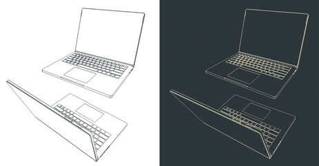 Laptop illustrations