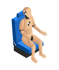 Sticker - Crash Test Dummy Icon