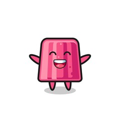 Poster - happy baby jelly cartoon character