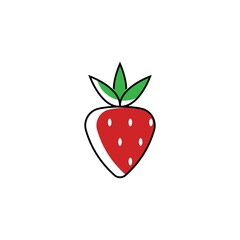 Wall Mural - Strawberry icon