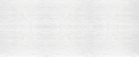Wall Mural - white brick wall may used as background