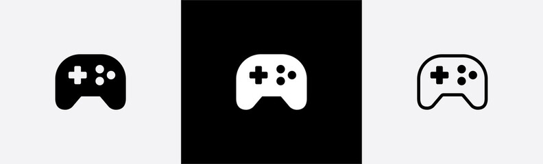 Poster - game controller icon. video game console symbol sign, vector illustration