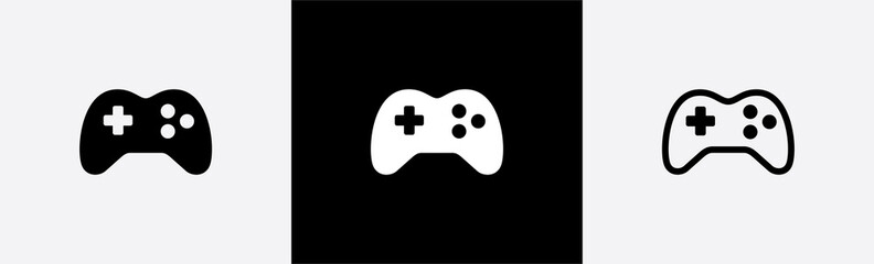 Poster - Game console icon sign symbol, vector illustration