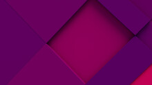 Pink And Purple Tech Background With A Geometric 3D Structure. Clean, Minimal Design With Simple Futuristic Forms. 3D Render.