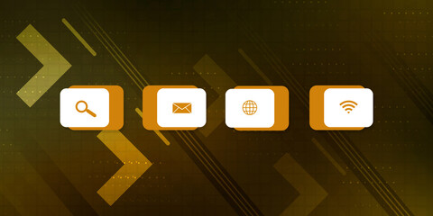 Poster - 
2d rendering technology background illustration