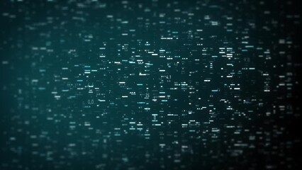 Poster - Big Data Digital Business Hitech Background/ 4k animation of an abstract wallpaper big data business digital technology background including connected lines and numbers matrix styled flowing with dept
