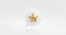 Gold Best Star Rating 3d Icon Design Element Isolated On White Background Of Success Evaluation Rank Symbol Or Satisfaction Product Quality Sign Feedback And Golden Premium Customer Experience Review.