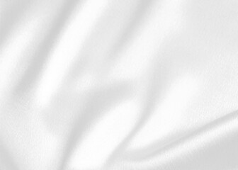 smooth elegant white silk or satin luxury cloth texture for background