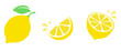 レモンのイラストアイコン素材セット