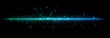 シンプルなネオンのように発光する直線　ライン　横線　発光　光　幻想的