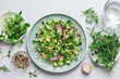 Fresh salad with microgreens