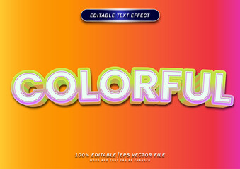 Poster - Bold colorful text editable effect