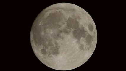 the full moon in close up. 4k