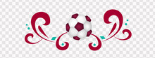 Sports Event 2022. Qatar Illustration Football Pattern