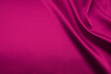 Pink Satin Fabric As Background