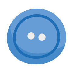 Wall Mural - blue button icon