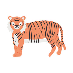 Wall Mural - cute tiger icon