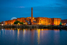 Liverpool Hafen Bei Nacht