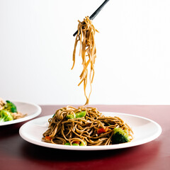 Soba noodle stir fry