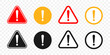 © bramantya - Attention caution sign warning symbol icon set danger Exclamation mark signs Triangular vector illustration