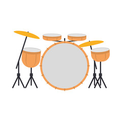 Poster - battery drums icon