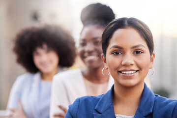 Poster - my colleagues always have my back. shot of a diverse group of businesswomen standing together on the