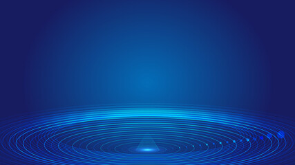Poster - dot line and spiral internet technology communication technology big data background