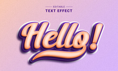 Poster - Editable Lettering Text Effect Mockup. Handdrawn text effect