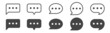 Chat icon, Comment icon. Message symbol. Vector illustration.	