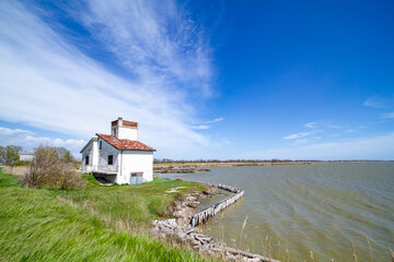 Wall Mural - valleys of comacchio marshes and rivers of the po delta regional park