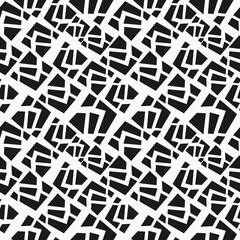 Poster - Fragment fragments and white background. Seamless pattern of shards repeating on a seamless vector pattern.