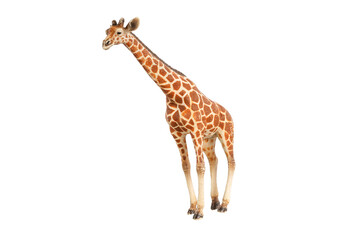 Aufkleber - giraffe toy figurine isolated on white background