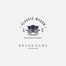 American Classic Wagon Logo Template Design For Brand Or Company And Other
